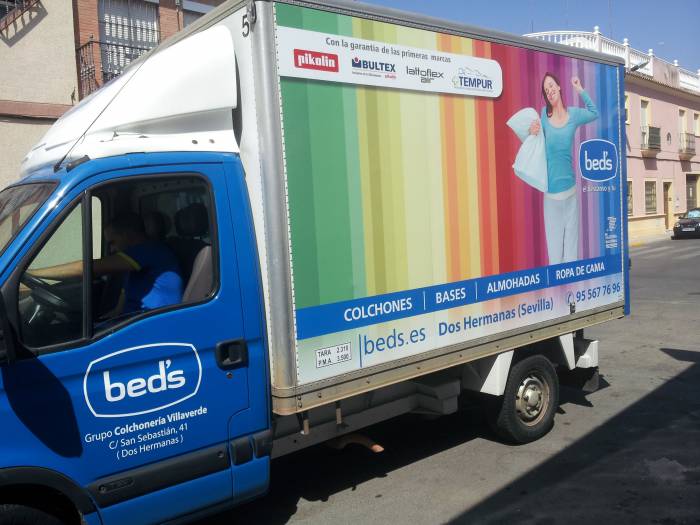 Rotulación de camión bed s Dos Hermanas Sevilla