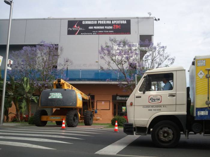 Rotulación de fachada Gim, Fitnes G4 Alcalá de Guadaira Sevilla