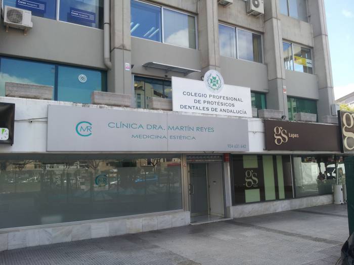 Rotulación de frente de chapa. Colegio Profesional de Protésicos de Andalucía