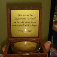 Placa personalizada en estuche