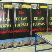 Roll up y carteles señalizadores DIFAS Sevilla 2012 ( Día de las Fuerzas Armadas )