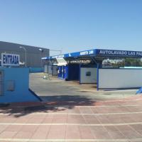 Rotulación de frente de chapa. Autolavado Las Palmas Dos Hermanas Sevilla