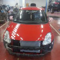 Rotulación en vinilo de corte. Personalización Mini en San Pablo motor Sevilla
