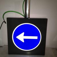 Rótulo cartel Caja de luz led y señales de tráfico parking subterráneo. Centro Comercial El Faro. Trabajos realizados para Acciona Facility Services SA