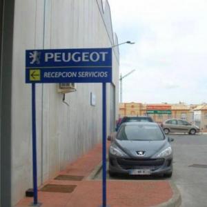 Rótulo Cartel Talleres Peugeot Motrisa Dos Hermanas Sevilla