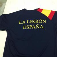 camiseta serigrafiada. La Legión Española. Grupo de Caballería. Ronda