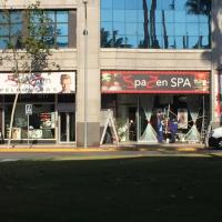Cartel lona publicitaria de Gran formato. Spazen Spa y Spazen Peluquería, Dos Hermanas Sevilla