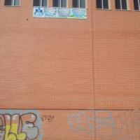 CGD Sevilla. Rótulo Cartel chapa rotulada.