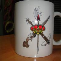 Grupo de Caballer&iacute;a La Legi&oacute;n Ronda M&aacute;laga. Taza grabadas por sublimaci&oacute;n