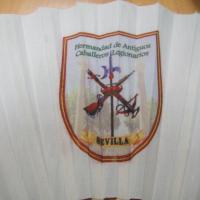 Hermandad de Antiguos Caballeros de la Legi&oacute;n. Avanico serigrafiado