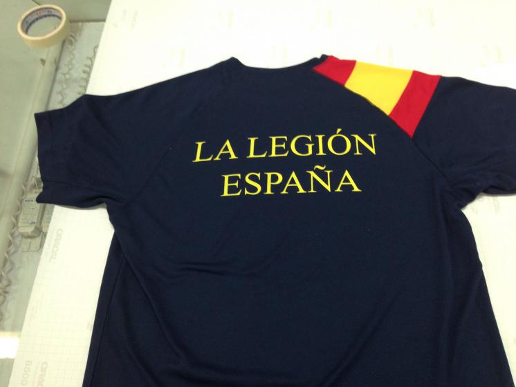camiseta serigrafiada. La Legi&oacute;n Espa&ntilde;ola. Grupo de Caballer&iacute;a. Ronda