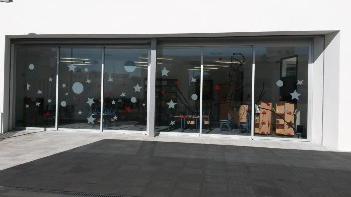 Colegio Huerta de la Princesa Dos Hermanas Sevilla. Rotulaci&oacute;n de vinilos en impresi&oacute;n digital y al &aacute;cido