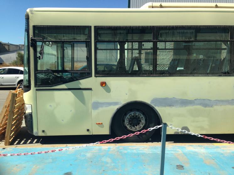 Rotulación Integral de 3 autobuses de I+D Energía en Sevilla. Trabajos realizados para la empresa Gráficas Ramos.