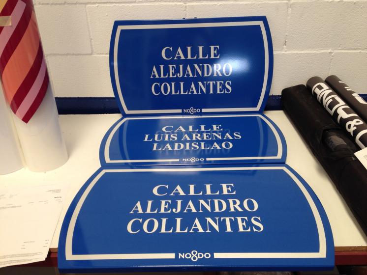 R&oacute;tulo Cartel Callejero de Sevilla