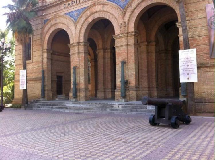 Rótulo cartel Capitanía General de Sevilla Futer
