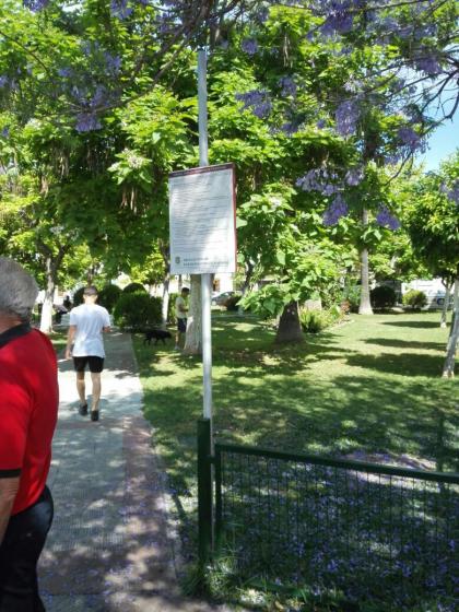 Rótulo cartel Cartelería Participación Ciudadana. Ayuntamiento de Utrera Sevilla