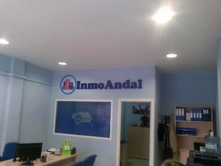 Rótulo corpóreo en pvc Inmo Andal, Pino Montano Sevilla