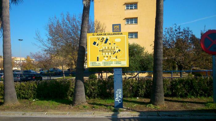 Universidad Pablo de Olavide Sevilla. Se&ntilde;alizaci&oacute;n y mobiliario informativo.