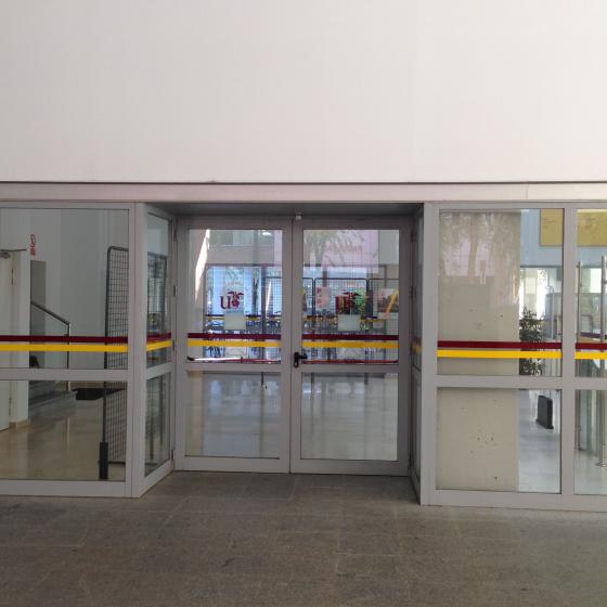 Universidad de Sevilla, Edificio para el aprendizaje y la innovación Antonio de Ulloa. Rotulación de vinilos 