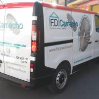 Rotulación de furgoneta en vinilo de corte e impresión digital. Construcciones y Regolas Camacho, Dos Hermanas Sevilla