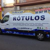Rotulación de furgoneta en vinilo de corte e impresión digital fundido. Nuevo furgón Publicar, nueva imágen Sevilla