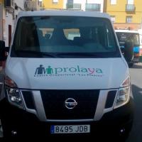 Rotulación de furgoneta en vinilo de corte e impresión digital. Prolaya, Fundación Romanillos Sevilla