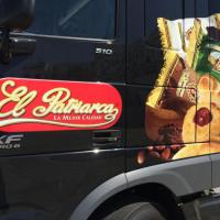 Rotulación integral de vinilo de camión El Patriarca Sevilla