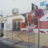 Rotulación de vinilos especiales de pared. Iforma La Algaba, Sevilla