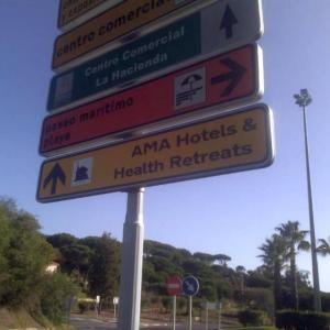 Rótulo cartel Hotel AMA Hotel & Health Retreats Islantilla Huelva