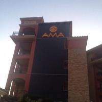 Rótulo luminoso cartel letras corpóreas. Hotel AMA Hotel & Health Retreats Islantilla Huelva