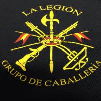 Serigrafia tetilla. La Legión Española. Grupo de Caballería. Ronda