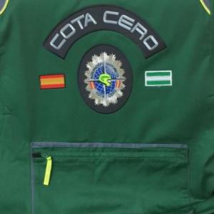 Chalecos sin mangas bordados. Agrupación Motorista Cota Cero Sevilla.
