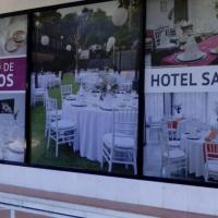 Hotel San Pablo Sevilla. Vinilos microperforados en impresión digital