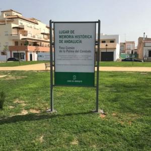 Monolito de la Memoria Histórica. Junta de Andalucía. Sevilla, Cádiz, Huelva, Granada, Córdoba, Jaén y Almería