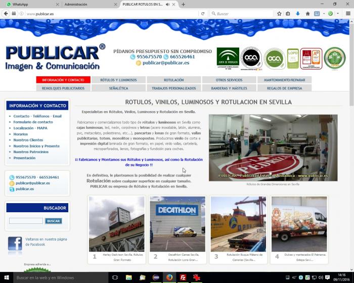 Actualización de la web publicar.es