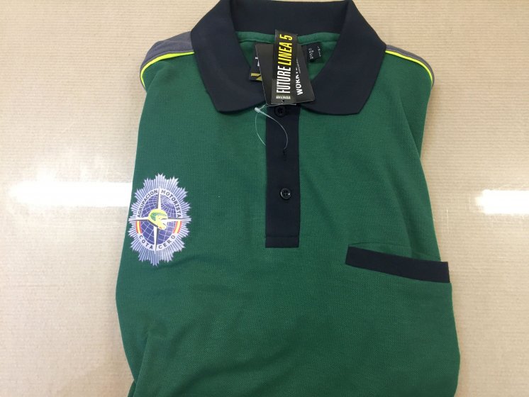 Polo uniforme bordado distintivo, Agrupación Motorista Cota Cero Sevilla