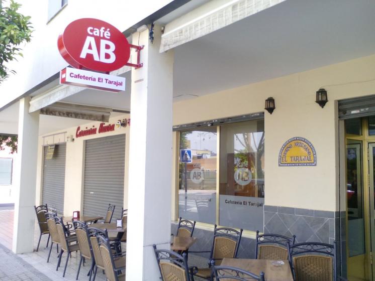 R&oacute;tulo luminoso Banderola. Caf&eacute; AB, Sevillana de Caf&eacute;