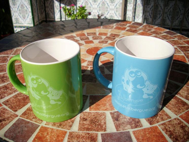 Tazas grabadas El Albergue. Dos Hermanas Sevilla 