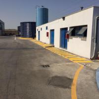 Pintado de paso peatón. Más de 500 mts en Fábrica Goya en España.