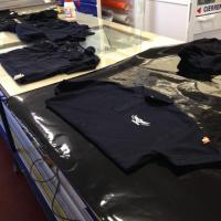 Polos en transfer textil. Encuentro de Rteam Hispalis Sevilla. Lisboa 2015