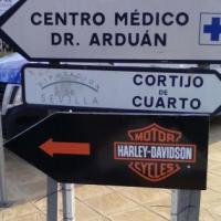 Rótulo cartel Harley Dadvison Sevilla