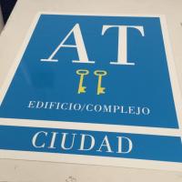Rótulo cartel Placas homologadas Apartamentos Turísticos