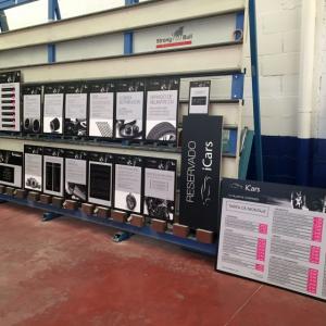 Carteles indicadores, señalización. Icars talleres. Alcampo de tamarguillo Sevilla