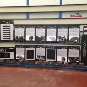 Carteles indicadores, señalización. Icars talleres. Alcampo de tamarguillo Sevilla
