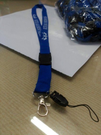 Lanyard serigrafiado para Grupo motorista Rteam H&iacute;spalis Sevilla
