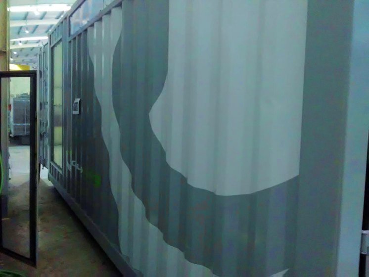 Rotulaci&oacute;n en vinilo especial para contenedores container, fabricados por Proinsener Sevilla.