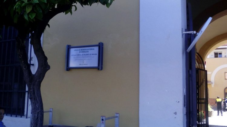 Rótulo Cartel Homologado Memoria Histórica. Junta de Andalucía. Málaga