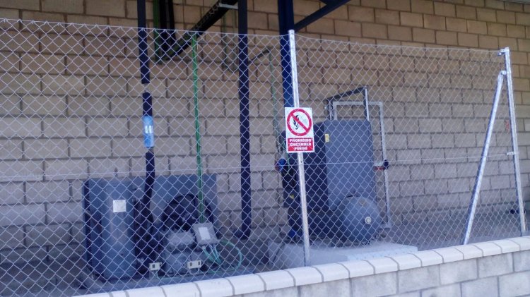 R&oacute;tulo cartel Se&ntilde;alizaci&oacute;n interior exterior riesgos laborales. Empresa Goya Espa&ntilde;a Sevilla.