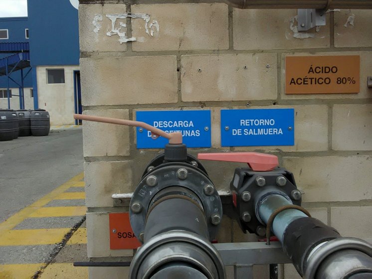 R&oacute;tulo cartel Se&ntilde;alizaci&oacute;n interior exterior riesgos laborales. Empresa Goya Espa&ntilde;a Sevilla.