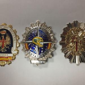 Placas insignias de Cuerpos y Seguridad del Estado. Agrupación Motorista Cota Cero Sevilla 